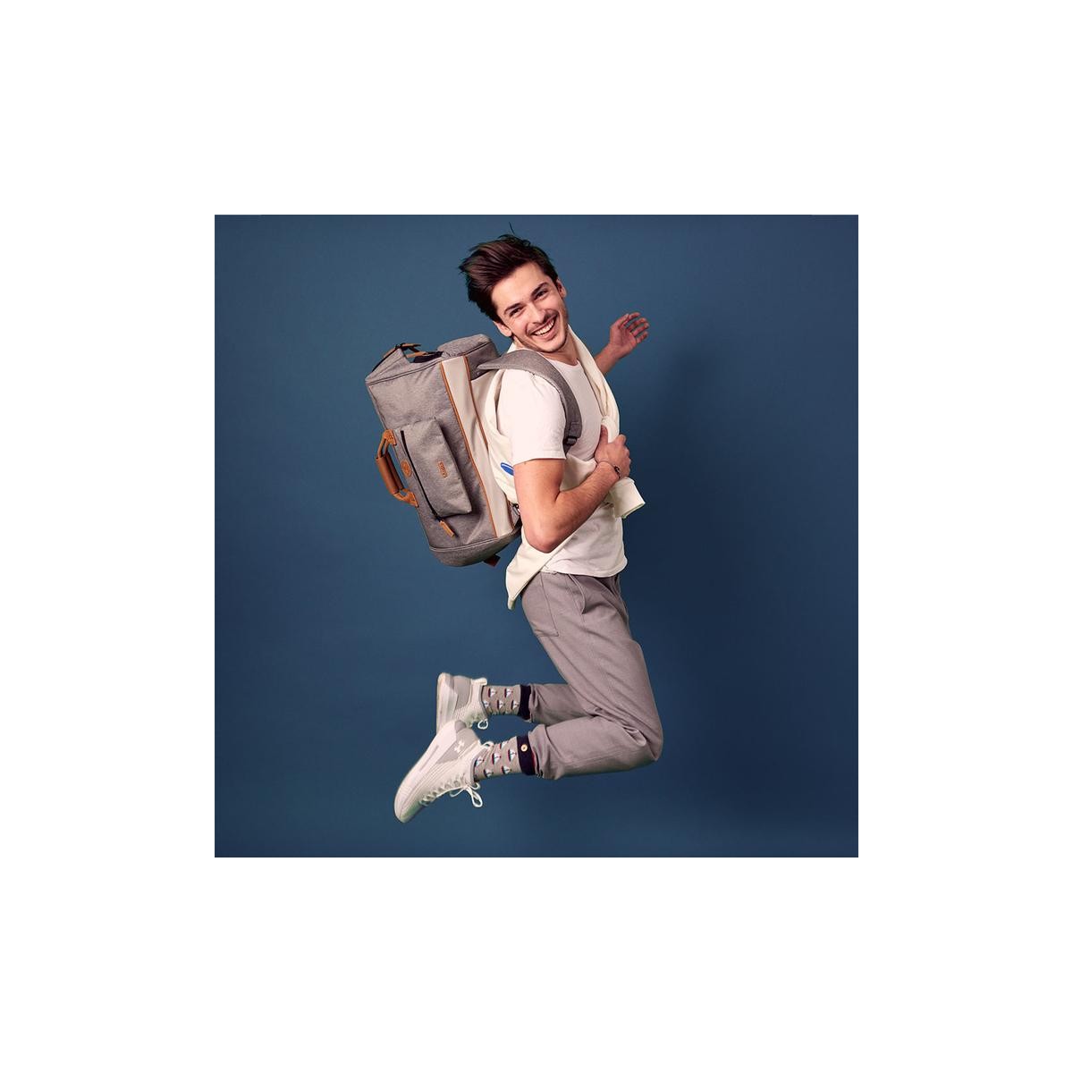 Cabaia - Sac de voyage gris chiné