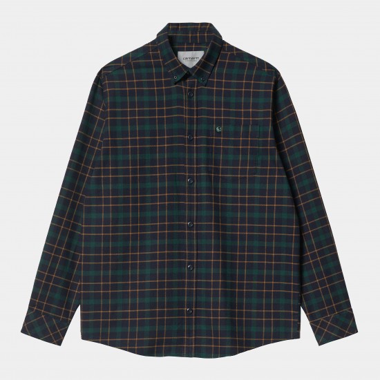 Carhartt WIP - Chemise à carreaux marine