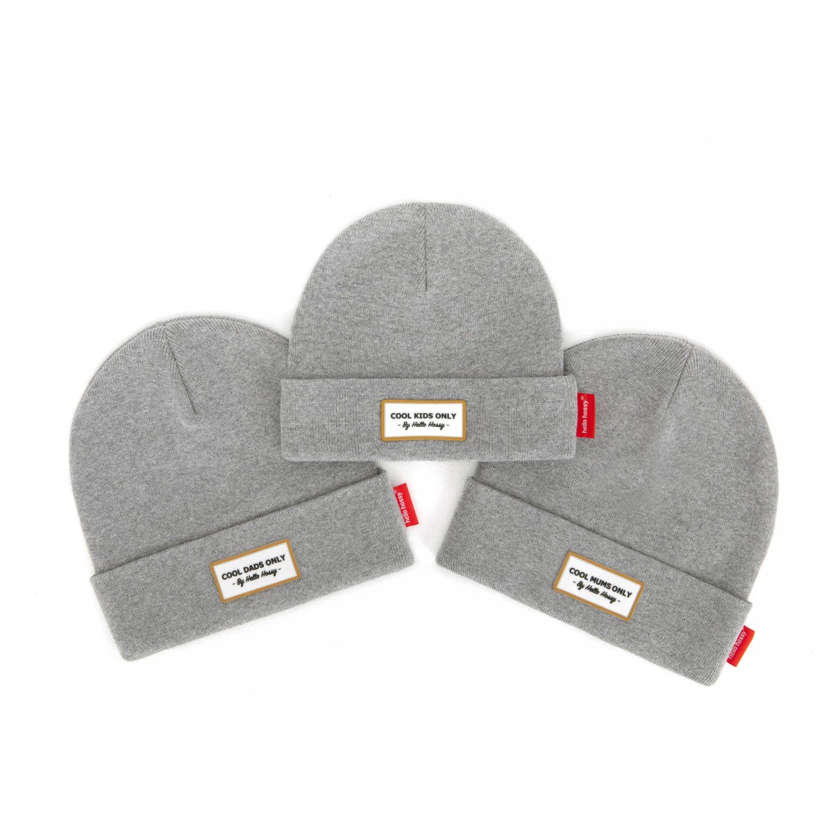 Hello Hossy - Bonnet Enfant et Parents Urban Gris