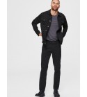 Selected homme - Pantalon chino ajusté noir