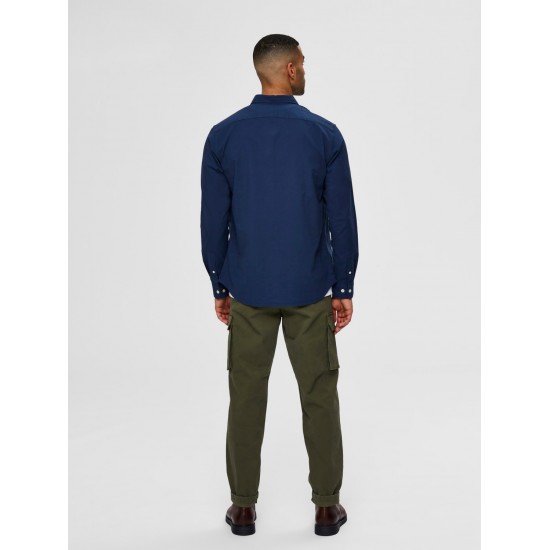 Selected - Chemise homme bleu marine 2