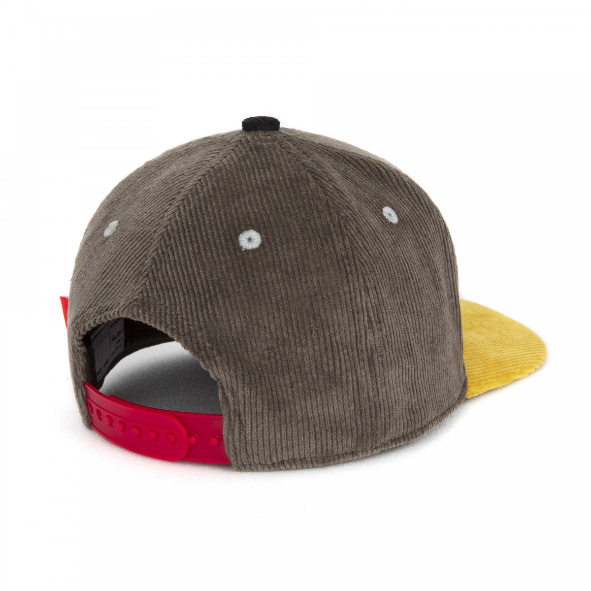 Hello Hossy - Casquette enfant en velours gris moutarde