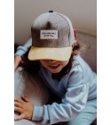 Hello Hossy - Casquette enfant en velours gris moutarde