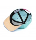 Hello Hossy - Casquette enfant en velours bleu turquoise et lavande