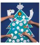 Omy - Grand poster à colorier et décorer Sapin de Noël