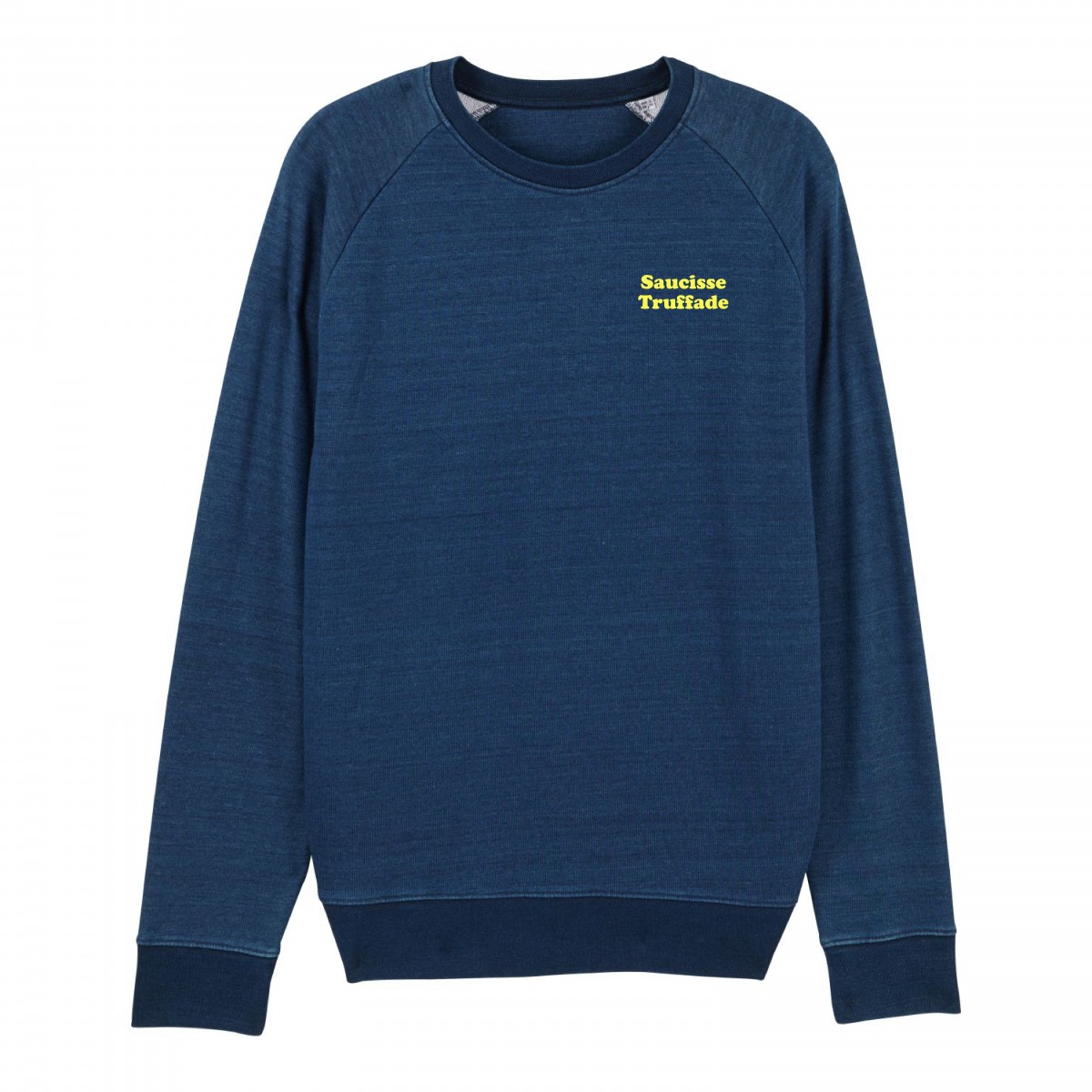 Saucisse Truffade - Sweat bio denim Saucisse Truffade jaune