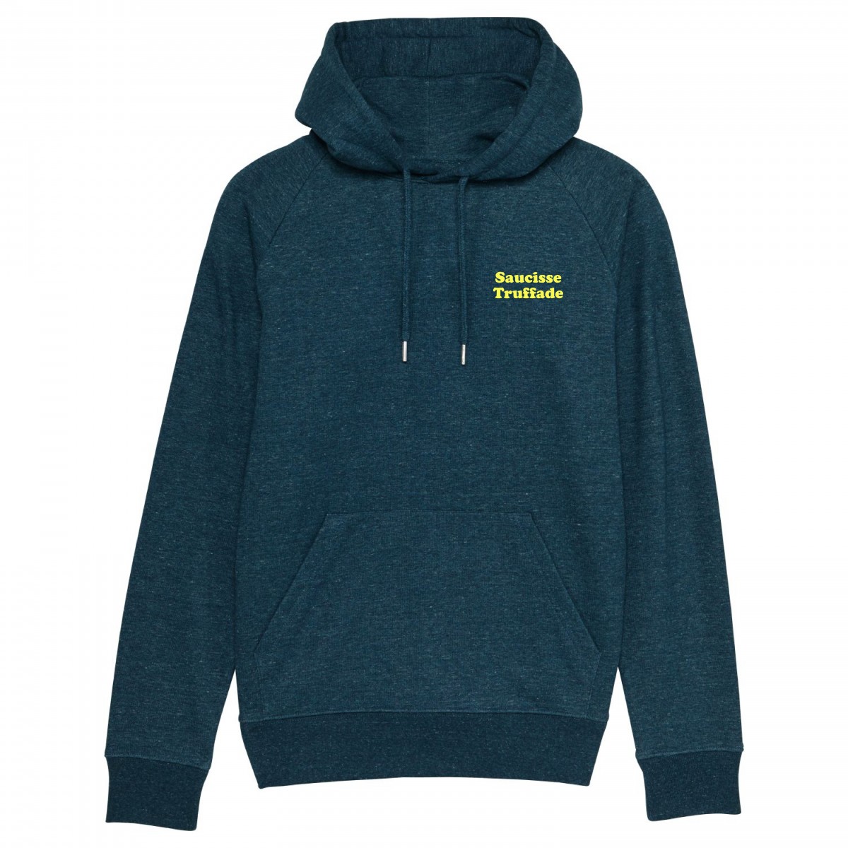 Saucisse Truffade - Sweat bio capuche Saucisse Truffade jaune