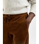 Selected homme - Pantalon en velours marron