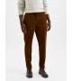 Selected homme - Pantalon en velours marron