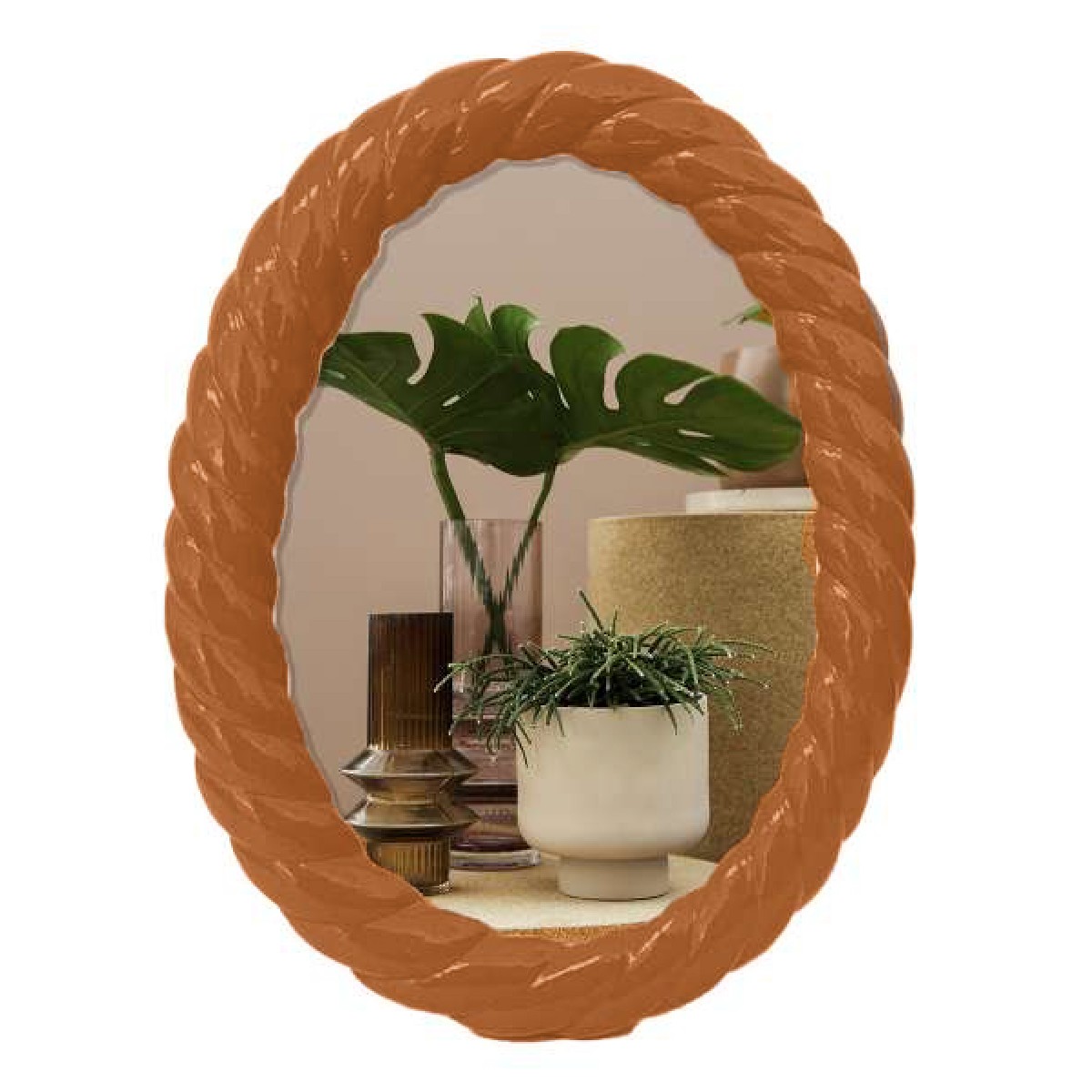 FISURA - Cadre photo ovale terracotta
