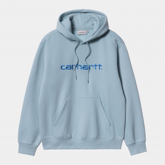 Carhartt - Sweat à capuche bleu ciel