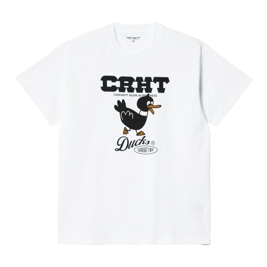 Carhartt - T-shirt blanc canard noir