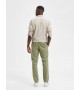 Selected homme - Pantalon chino ajusté vert lichen