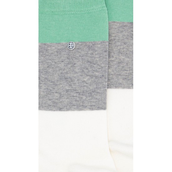 Alfredo Gonzales - Chaussettes grise à grosses rayures 2