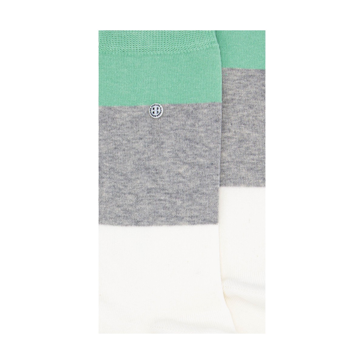 Alfredo Gonzales - Chaussettes grise à grosses rayures