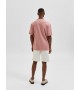 Selected homme - T-shirt à poche rose