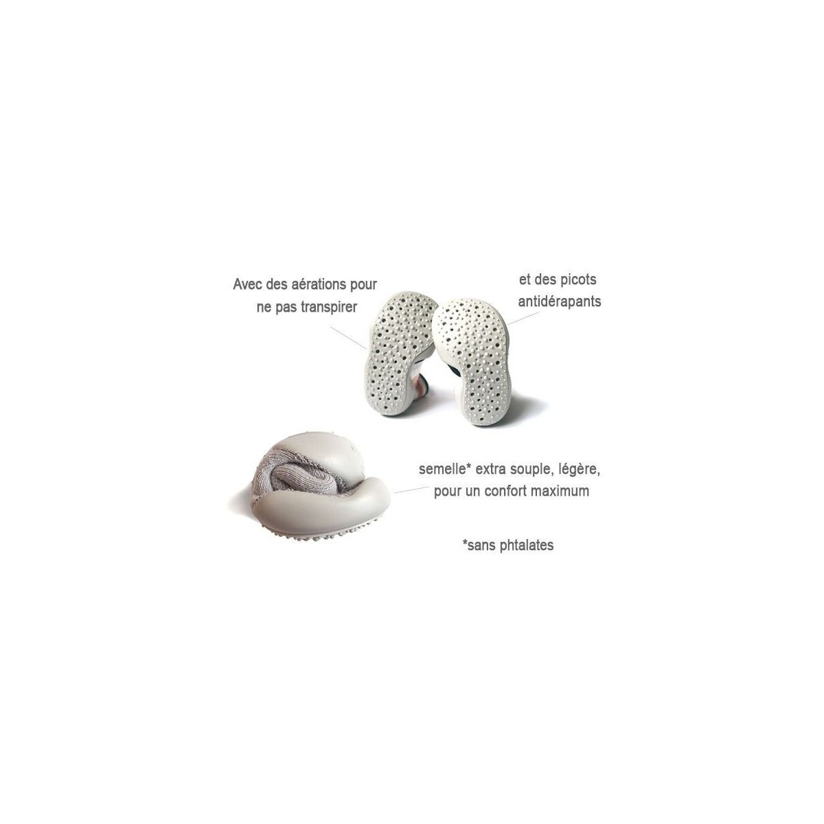 Le Collégien - Chaussons Chaussettes Perles