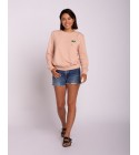 Olow - Sweat brodé rose pour femmes