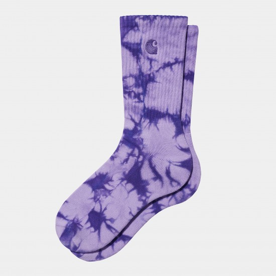 Carhartt WIP - Chaussettes tie and dye violet