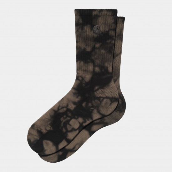 Carhartt WIP - Chaussettes tie and dye noir