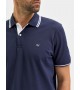 Selected - Polo marine avec broderie bleu ciel