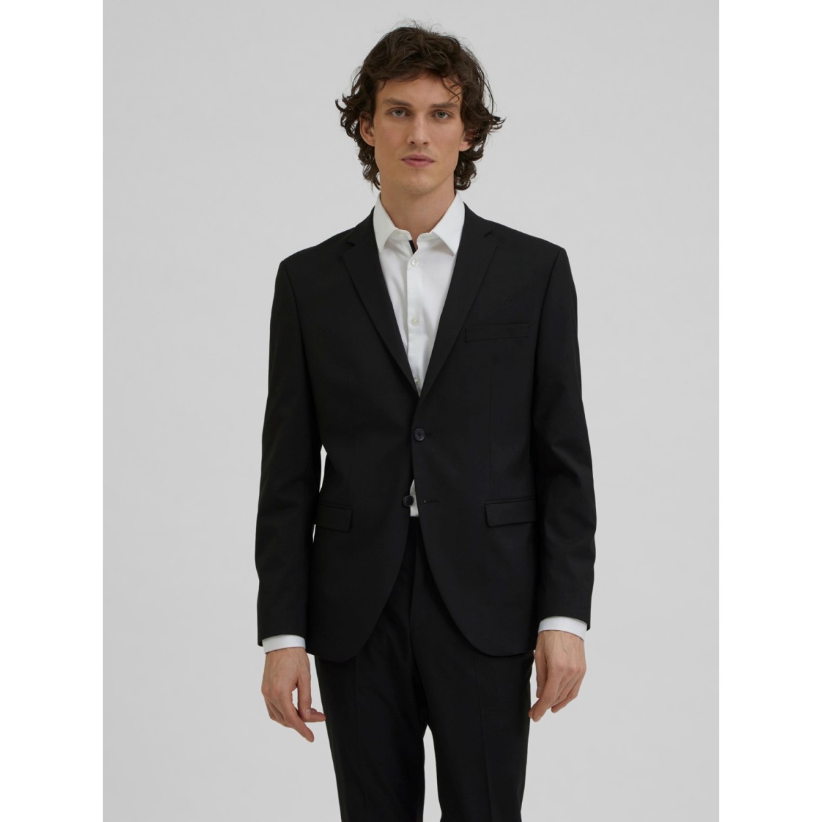 Selected - Veste de costume noire slim fit
