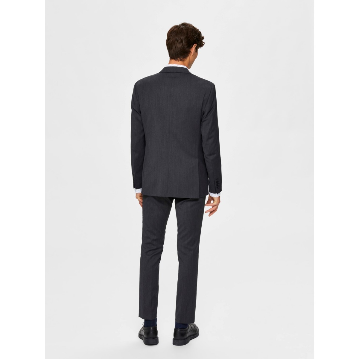 Selected - Blazer homme gris structuré