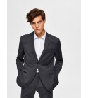 Selected - Blazer homme gris structuré