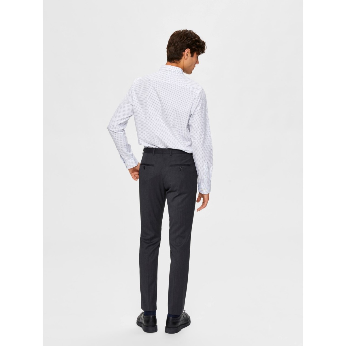 Selected - Pantalon costume gris
