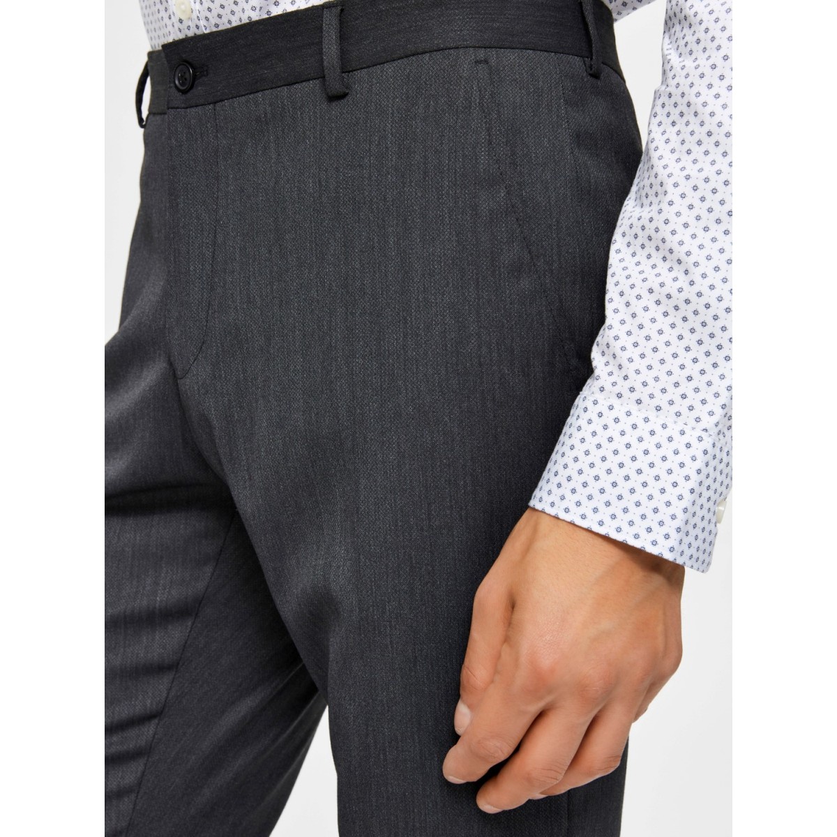 Selected - Pantalon costume gris