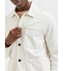 Selected - Veste en toile crème
