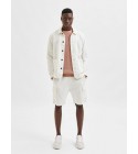 Selected - Veste en toile crème