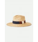 Brixton - Chapeau de paille ruban tricolore