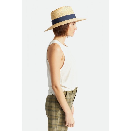 Brixton - Chapeau de paille ruban tricolore 2