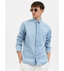 Selected homme - Chemisette bleu à motifs