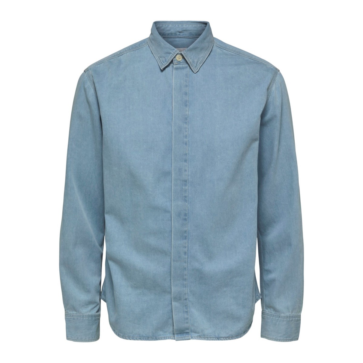 Selected homme - Chemisette bleu à motifs