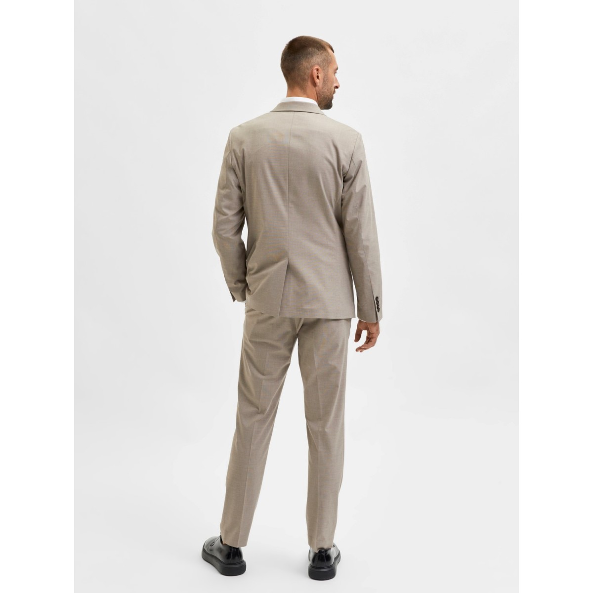 Selected - Blazer en lin sable homme