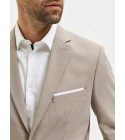 Selected - Blazer en lin sable homme