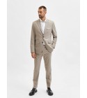 Selected - Blazer en lin sable homme