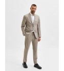 Selected - Pantalon de costume en lin sable