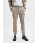 Selected - Pantalon de costume en lin sable
