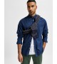 Selected homme - Chemise en flanelle unie anthracite