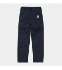 Carhartt WIP - Pantalon marine coupe droite