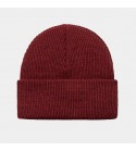 Carhartt - Bonnet côtelé Gordan bordeaux