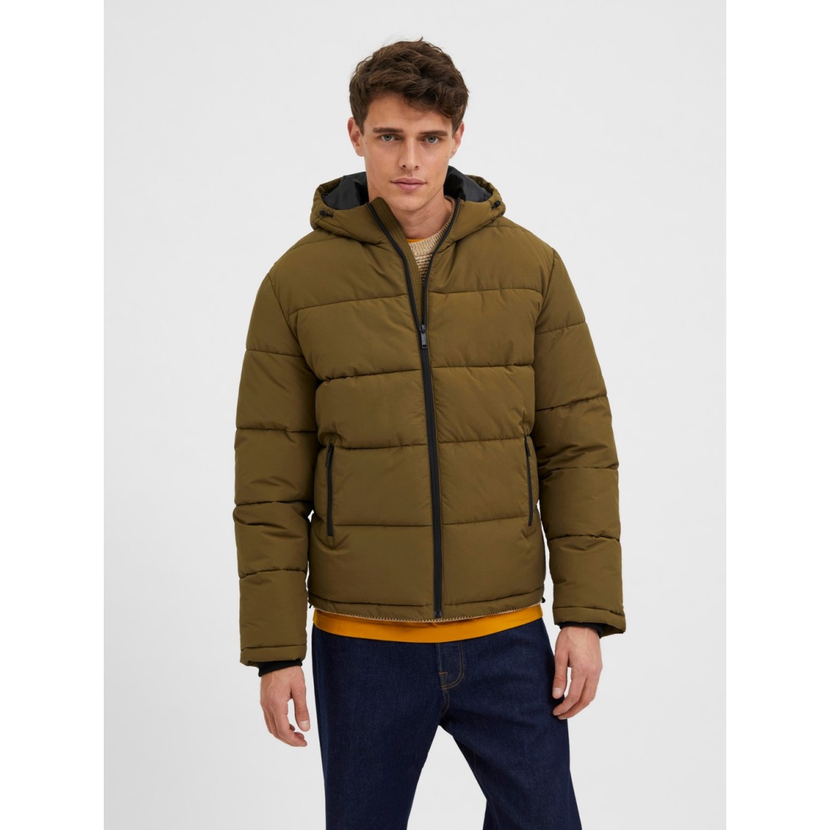 Selected  - Doudoune sans manches velours marine