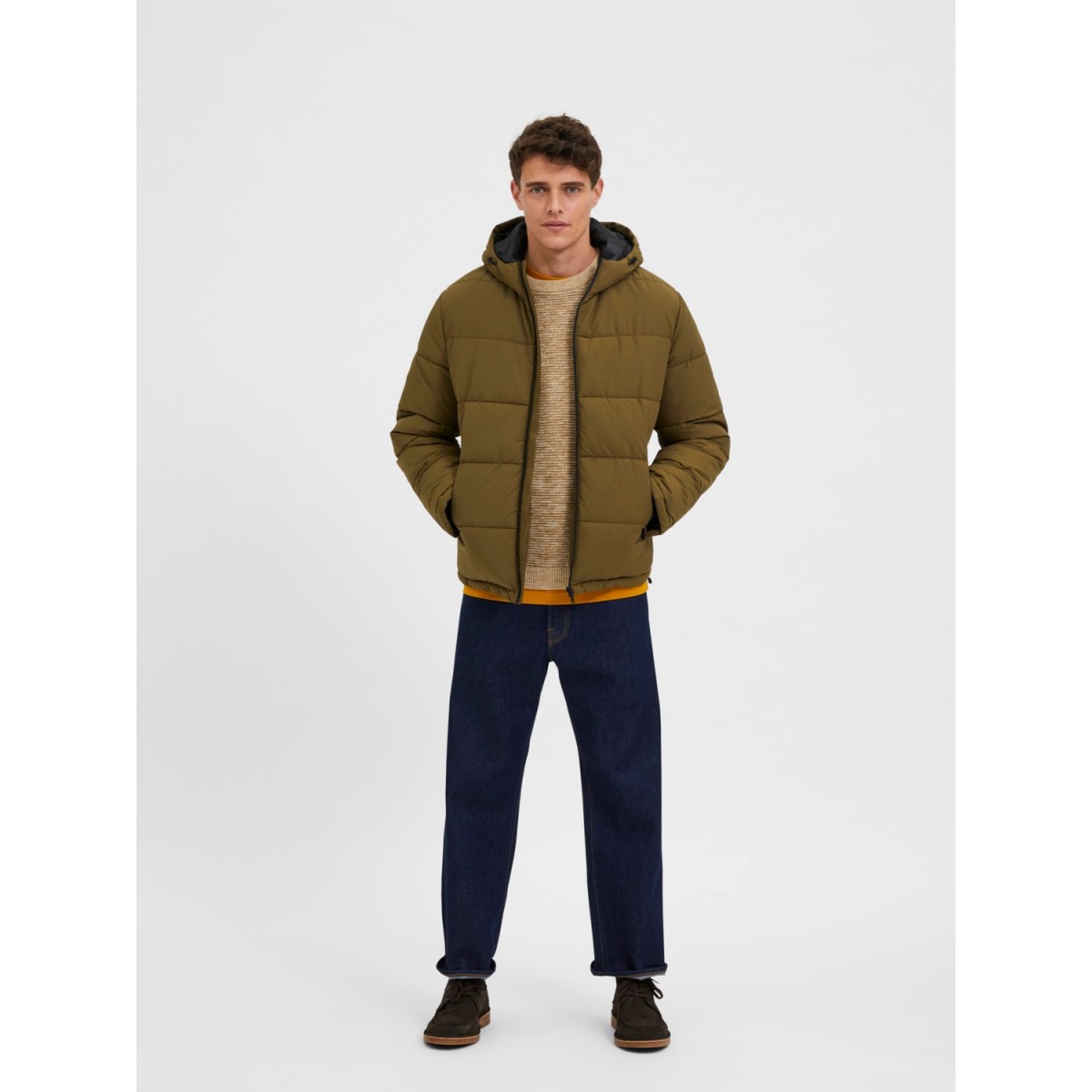 Selected  - Doudoune sans manches velours marine