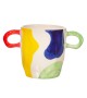 Sass & Belle - Pot art abstrait multicolore