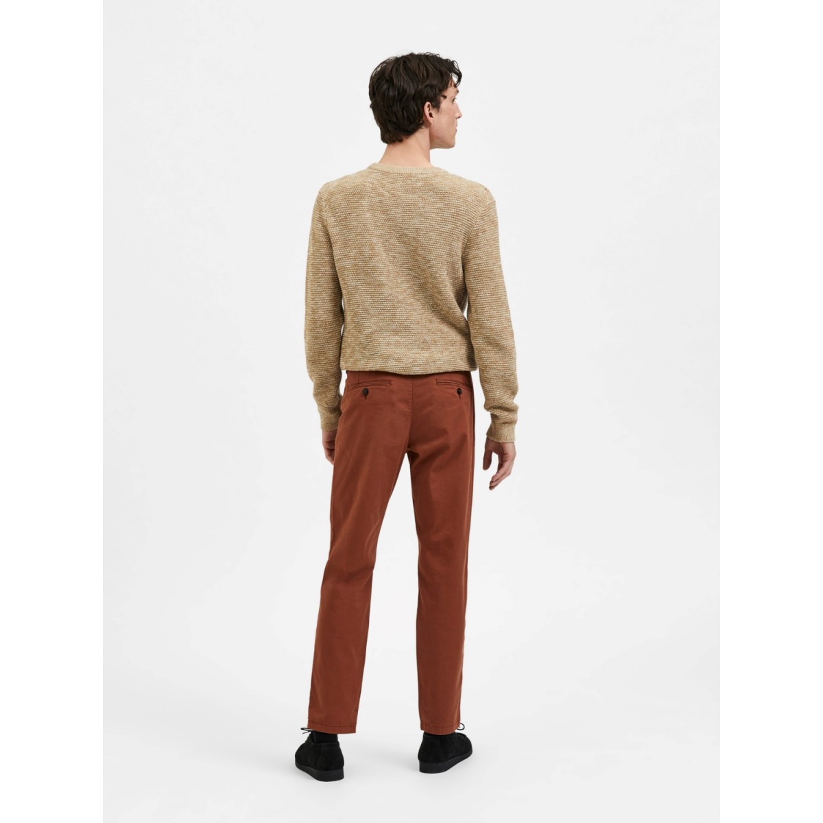 Selected homme - Pantalon chino ajusté bleu gris