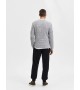 Selected homme - Pull marine chiné en laine