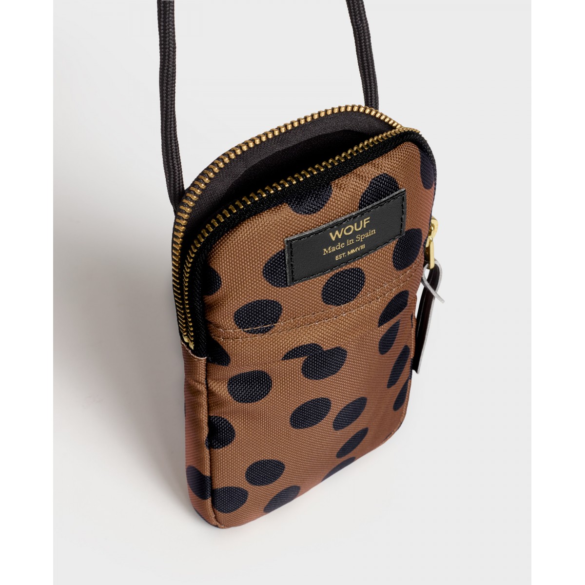 Wouf - Sacoche téléphone à coeurs Amour